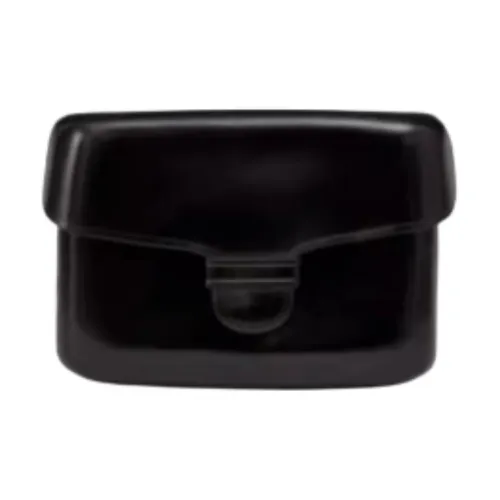 Lemaire Коровья кожа Держатель для карт Унисекс Черный