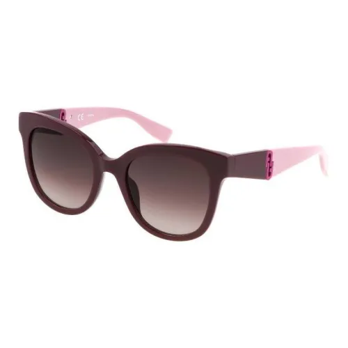 Furla Ацетат OVAL SUNGLASSES Женские Красно-коричневый