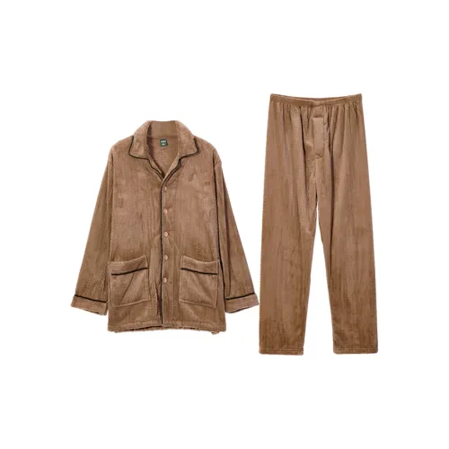 DAERLI Фланель Утолщенный Комплект Домашней Одежды Мужской