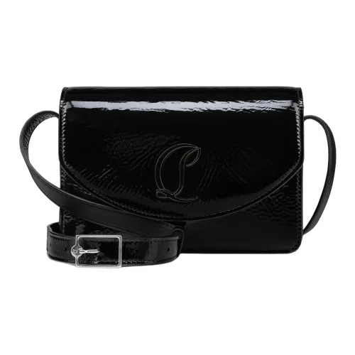 CL Loubi Лакированная кожа Сумка через плечо Маленькая Женская Черная