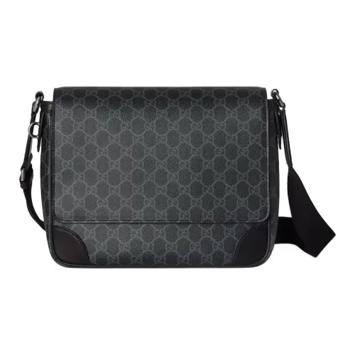 GUCCI Кожаная отделка Сумка через плечо Средний Мужской Черный