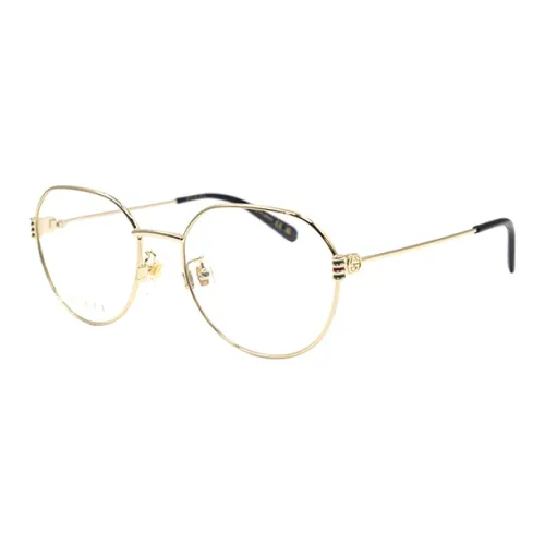 GUCCI Сплав Круглые Оптические Очки Женские Золото Черный