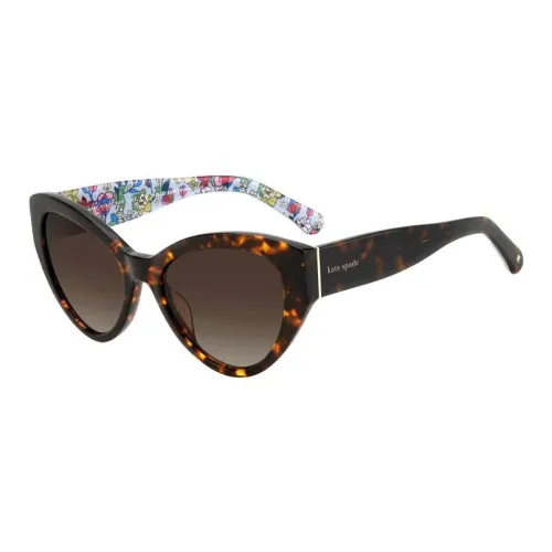 Kate Spade Ацетатные солнцезащитные очки "Кошачий глаз" женские коричневые