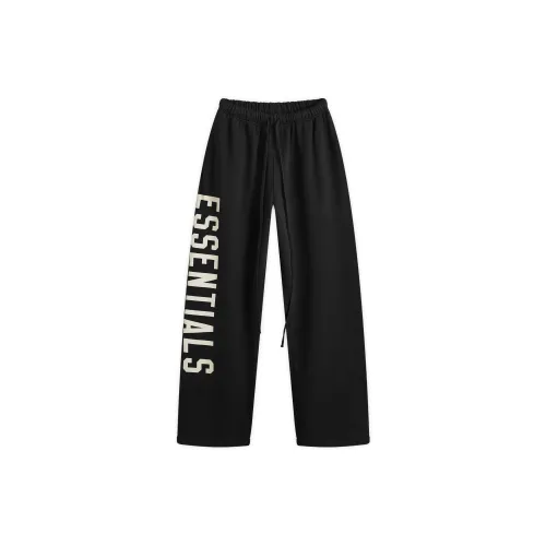 Fear of God ESSENTIALS Метеорит Черный/Черный Мужские Вязаные Спортивные Штаны