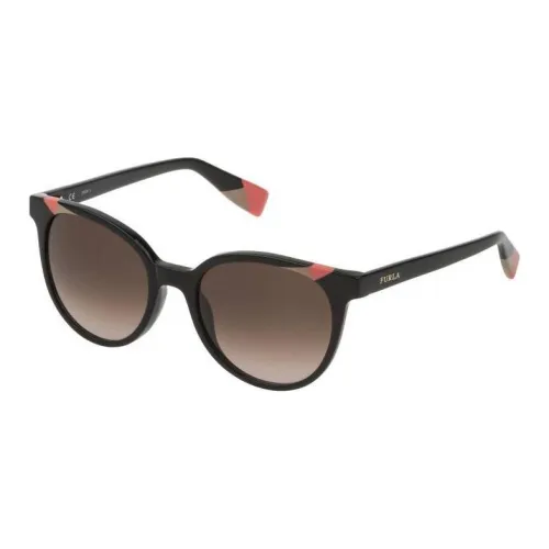Furla Пластик OVAL SUNGLASSES Женские Черный