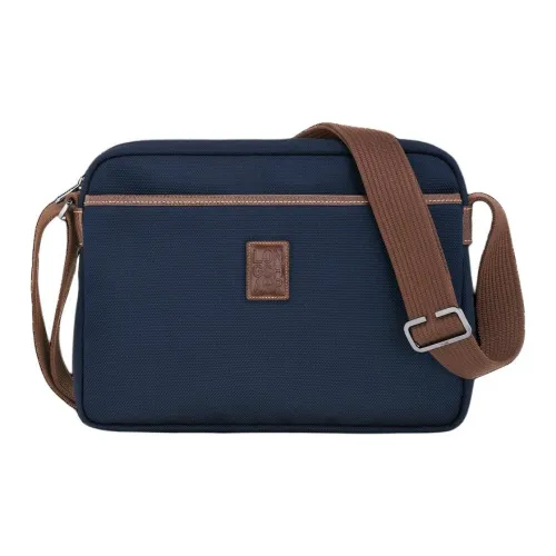 LONGCHAMP Boxford Полиэстер Camera Сумка Плечевая Сумка Средняя Мужская Синяя