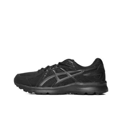 ASICS Jog 100 2 Амортизация Устойчивость к истиранию Дышащий Низкий Топ Тренировочные Беговые кроссовки Унисекс Черный