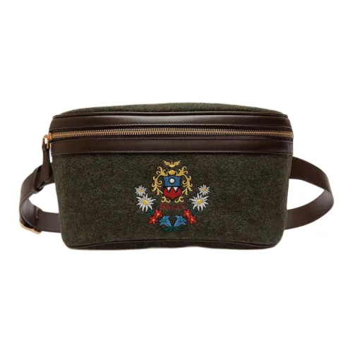 BALLY Шерсть Сумка через плечо Мужская Темно-зеленая