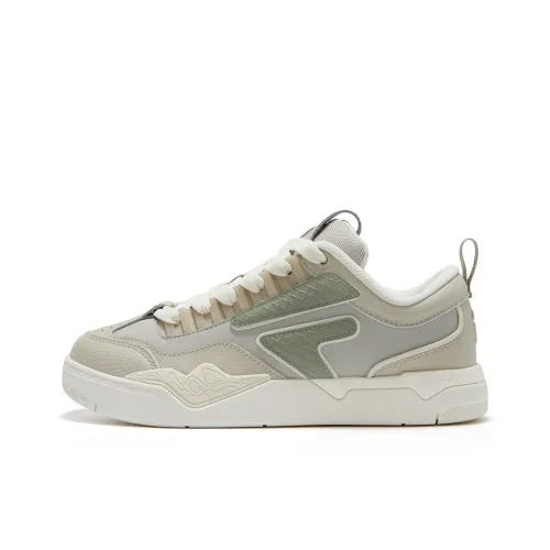 FILA FUSION Nollie Износостойкие и Легкие Низкие Кроссовки для скейтбординга Женские Бежевые