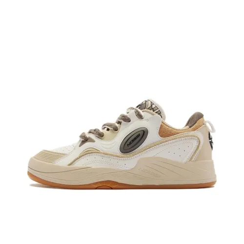 QIAODAN Egg Shoes Скейтборд Кроссовки Низкие Сырой Деним Молочно-Чайный Мужской