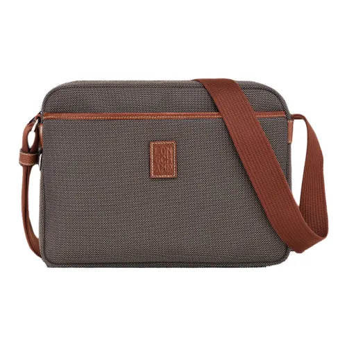 LONGCHAMP Холст Camera Сумка Сумка через плечо Сумка на плечо Средняя Мужская Коричневая