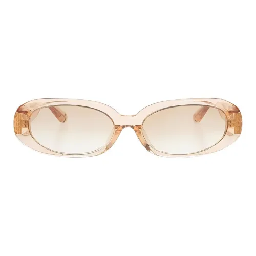 Linda Farrow Ацетат OVAL SUNGLASSES Женские Светло-оранжевый