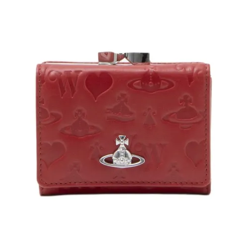 Vivienne Westwood Кошелек из коровьей кожи унисекс красный