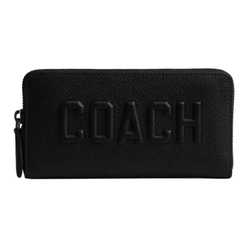 COACH Кошелек из коровьей кожи маленький унисекс черный