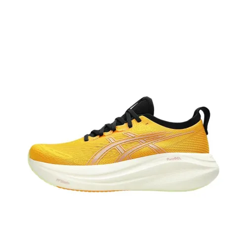 ASICS Амортизация Дышащий Поддерживающий Низкий Топ Беговые кроссовки Мужской Желтый Белый