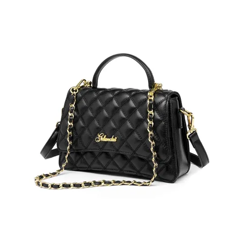 GELANDAI Сумка через плечо из коровьей кожи сумка сумка через плечо стандартная женская черная