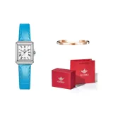 Синий, кожа, натуральный белый