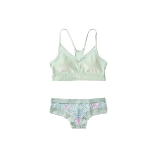 Victoria's Secret Комплект нижнего белья женский мятно-зеленый