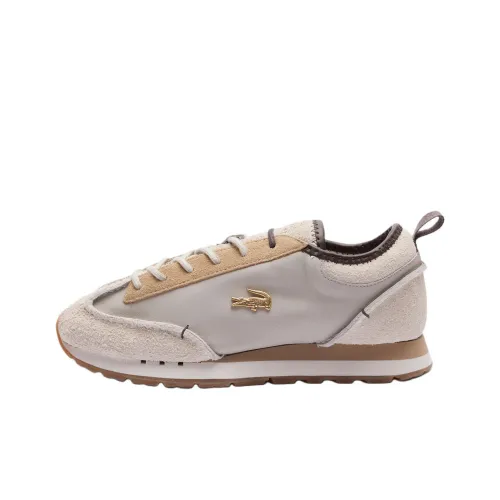 LACOSTE Maison Château Rouge Collaboration Низкий топ Повседневная обувь Мужская Бежевая