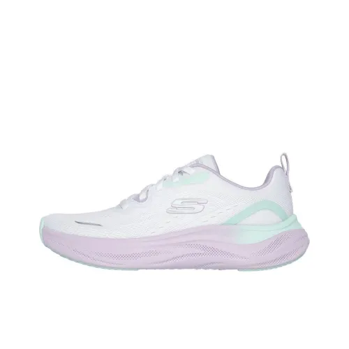 Skechers Skech Cloud Low Топ Повседневные Беговые кроссовки Женские Белые Фиолетовые
