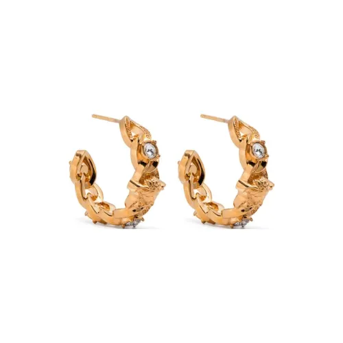 VERSACE Кристалл Латунь Стекло Серьги Женские Золото