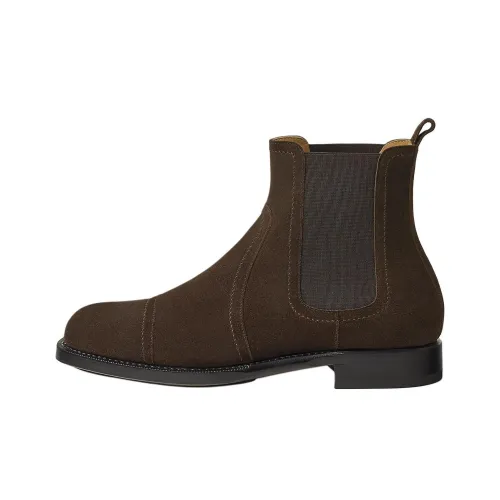 HERMES Jury Короткий Челси Мужской Коричневый