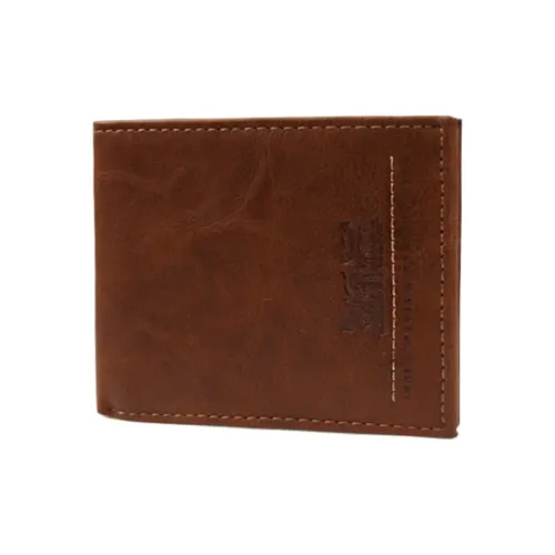 Levi's Кожа Кошелек Мужской Коричневый