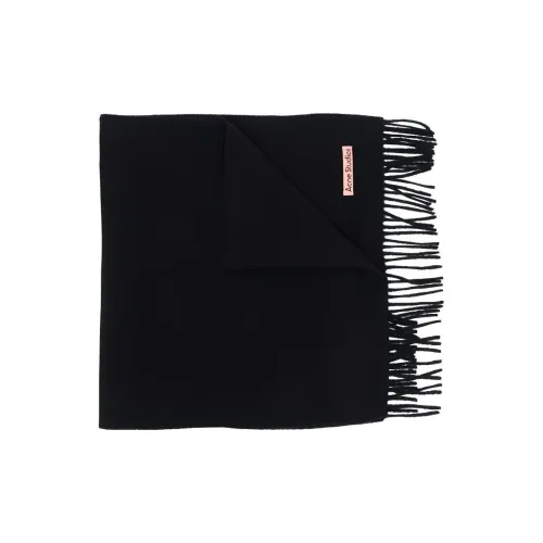 ACNE STUDIOS Шерсть Трикотаж Шарфы Черный Мужской