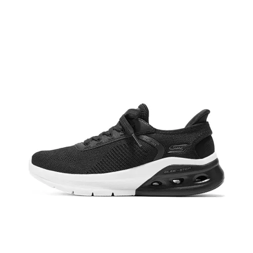 Skechers Slip Ins Износостойкий и Легкий Низкий Топ Casual Женский Черный