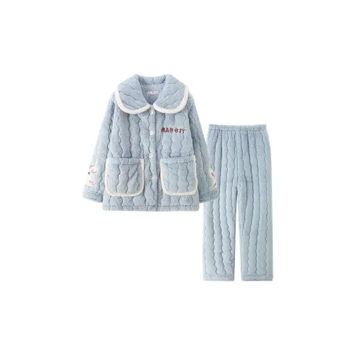 Qiao Ni Tong Пижамный комплект женский синий