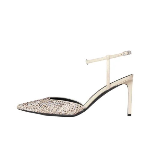 CELINE Kitten Узкий каблук Высокие каблуки Женские Молочно-белый