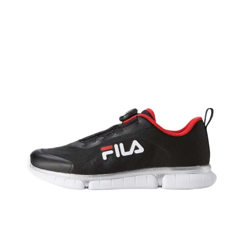 FILA KIDS Дышащий Амортизация Устойчивый к истиранию Низкий Топ Тренировочные Кроссовки для Детей Черный Красный Подростки