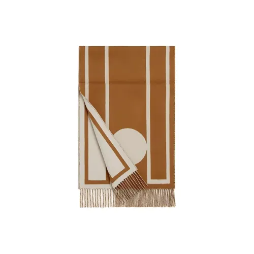 HERMES Вязаные шарфы Унисекс Коричневый