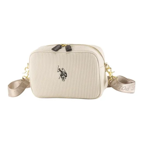 U.S. POLO ASSN. Синтетическая кожа Camera Сумка Сумка через плечо Сумка для ноутбука Женская Бежевая