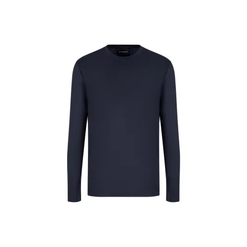 EMPORIO ARMANI FW22 T Рубашка Мужская Темно-синяя