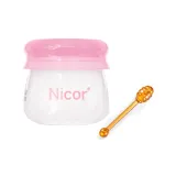 Маленькая медовая маска для губ с цветом розовый (с палочкой для смешивания) *1