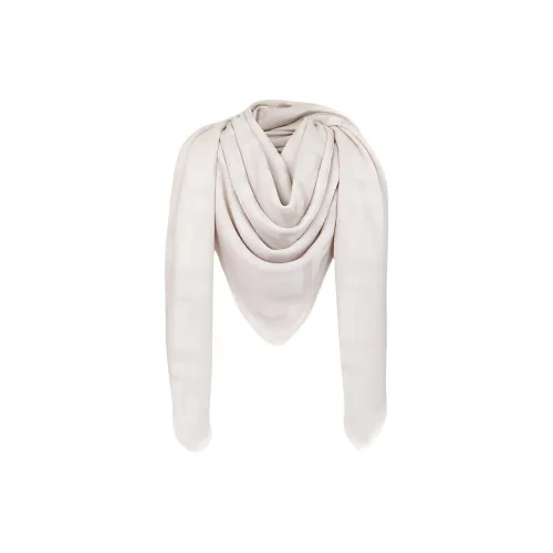 FENDI Шарфы из шерсти Wool Knit Светло-серый Женские