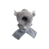 Маленький Дракон рог Комплект из двух частей [Серый]