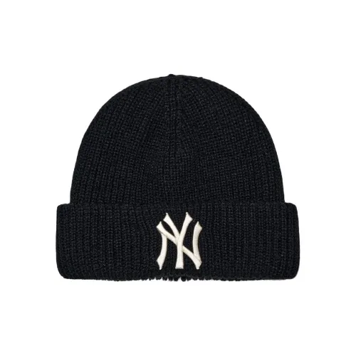 Шапки-бини MLB Base Logo Акрил Новая версия Унисекс Черный