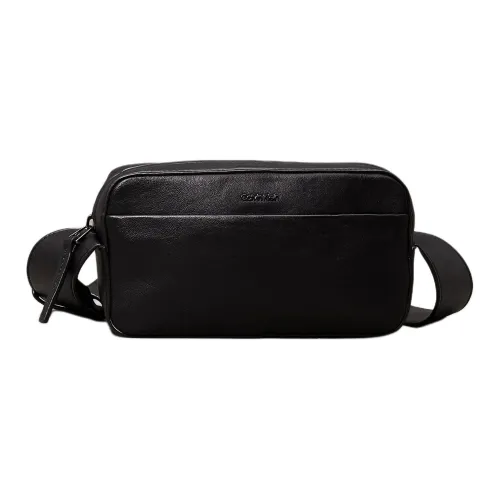 CALVIN KLEIN Полиэстер Плечо Сумка Маленькая Мужская Черная