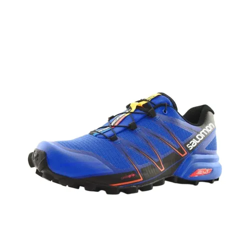 SALOMON SPEEDCROSS PRO Противоскользящие устойчивые к истиранию низкий топ беговые кроссовки мужские синие