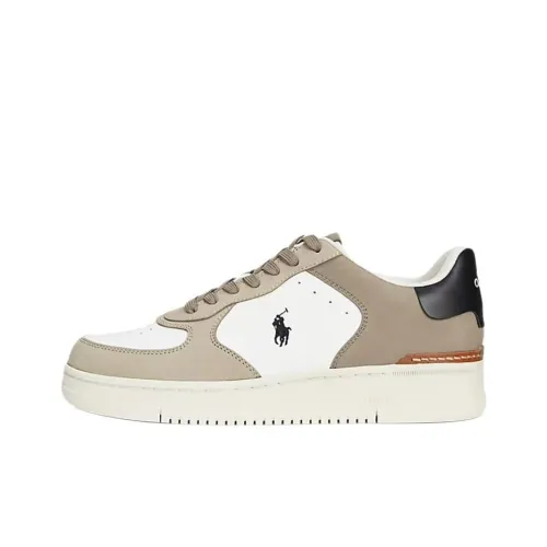 Polo Ralph Lauren Masters Court Low Top Скейтборд Кроссовки Мужские Светлый Умбра