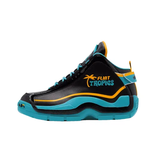 FILA Grant Hill 2 Баскетбольные кроссовки High Топ Черный, синий, оранжевый Унисекс