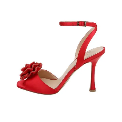 Badgley Mischka VIDA ROSETTE Узкий каблук Высокие каблуки 9,5 см Женские Красный