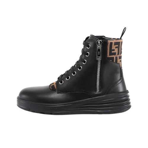 FENDI Flogo Ботильоны Мужские Черные