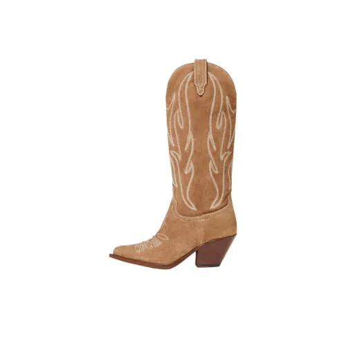 SONORA BOOTS Ruidoso Колено Высокие сапоги 6 см Женские Тауповый