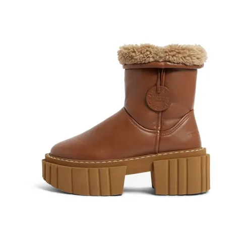Stella McCartney Термическая высота увеличивающая обувь для снега Женская Коричневая