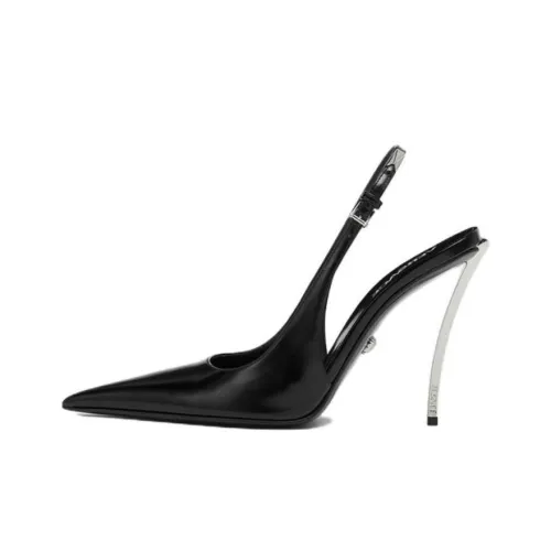 VERSACE Булавка POINT Узкий каблук Высокие каблуки 11 см Женские Черный