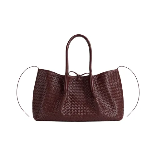 Bottega Veneta Intrecciato Коровья кожа Тоут Сумка Сумка для покупок Сумка Женская Madder Коричневый
