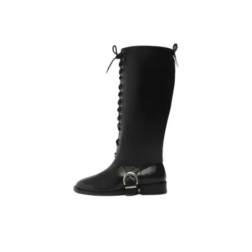 Schutz Женские высокие сапоги на щиколотку черные